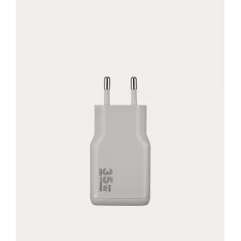 TUCANO ONE POWER KIT 35W GaN Charger with 60W USB-C Cable - Silver