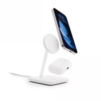 Twelve South HiRise 2 Deluxe Qi2 Wireless Charging Stand, White