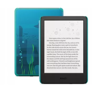 Amazon Kindle Kids 6-inch 16GB E-Reader Ocean Explorer with Cover and 1 Year Amazon Kids+