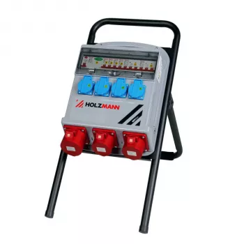 Holzmann SSV32A 32A 400V CEE Power Distribution Unit with RCD and 7 Sockets