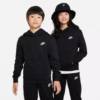 Nike Sportswear Club Fleece Full-Zip Hoodie for Kids Black FD3000 010 M