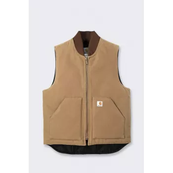 Carhartt Men's V01 Firm Duck Insulated Vest, Carhartt Brown
