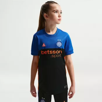 Nike Inter Milan 2026 Stadium SE Children's Football Shirt Black-Blue IB3536 413 XL
