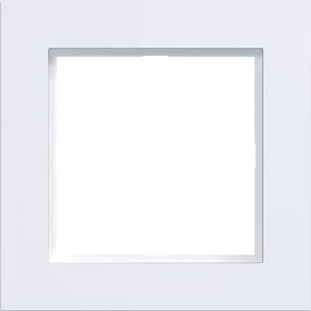 HAGER WAD6100WM A.1 1-Gang Cover Frame, Light White Matt