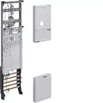 Hager univers Z Complete Meter Panel ZH3EL27T, BKE-I, 1050mm, 1-Field, 3 PLE, 63A, Pre-assembled