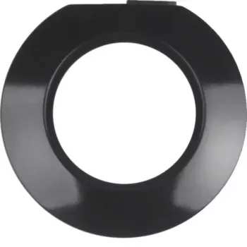 Hager WTD3371BG 1-Gang Cover Frame, Berker Serie 1930, Glossy Black