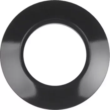 Hager WTD3100BG 1-Gang Cover Frame, Serie 1930, Glossy Black