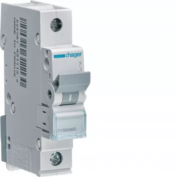 Hager MBN132E 32A 1-pole 6kA B-Characteristic Miniature Circuit Breaker