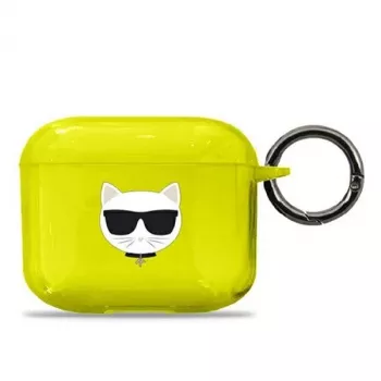 Karl Lagerfeld KLA3UCHFY AirPods 3 case yellow Choupette