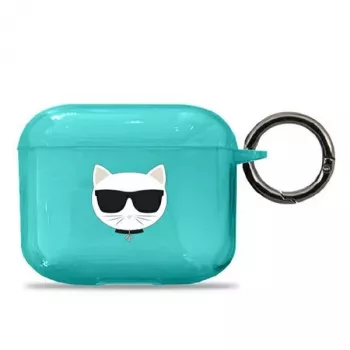 Karl Lagerfeld KLA3UCHFL AirPods 3 case blue Choupette