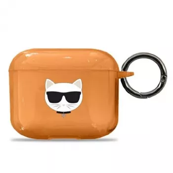 Karl Lagerfeld KLA3UCHFO AirPods 3 case orange Choupette