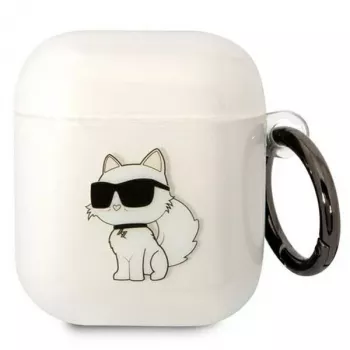Karl Lagerfeld KLA2HNCHTCT AirPods 1/2 case transparent Ikonik Choupette