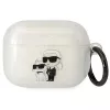 Karl Lagerfeld KLAPHNKCTGT AirPods Pro case transparent glitter Karl & Choupette