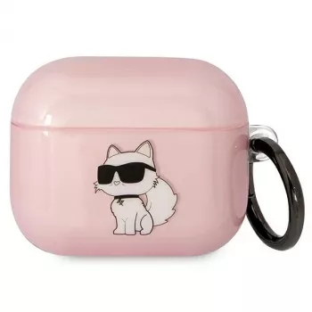 Karl Lagerfeld KLA3HNCHTCP AirPods 3 Case Pink Ikonik Choupette
