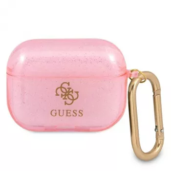 Guess GUAPUCG4GP AirPods Pro Case Pink Glitter Collection