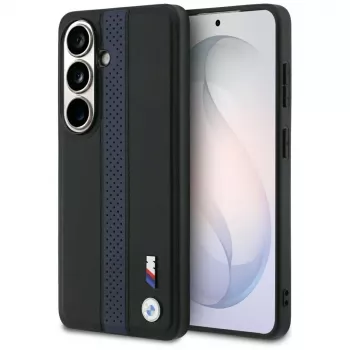 BMW Perforated Stripe Logo MagSafe Case for Samsung Galaxy S26 - Blue