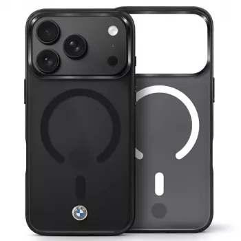 BMW Sign Matte IML & Metal Logo MagSafe Case for iPhone 18 Pro / 17 Pro - Black