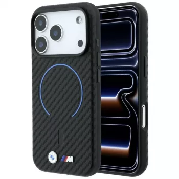 BMW M Carbon Printed Ring MagSafe Case for iPhone 18 Pro / 17 Pro - Black
