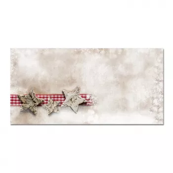 Sigel DU049 Christmas Envelope DL (110 x 220 mm), Winter Chalet, Brown/Red, 90 g/m²