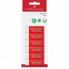 Faber-Castell PVC-Free Eraser 7095-20, 6-Pack, White