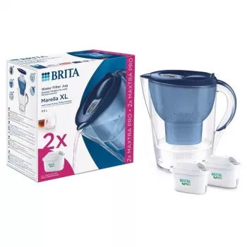 BRITA MARELLA XL Filtering Jug with 2 MAXTRA+ Filters, 3.5L Total Capacity, White