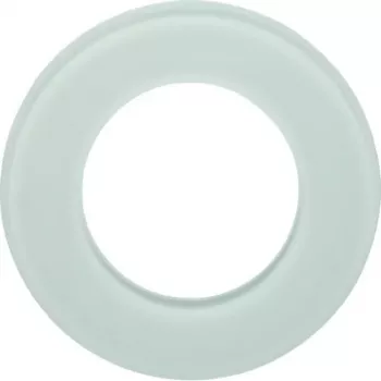 Hager WTD7180GWG 1-Gang Glass Frame, Glas Series, Polar White