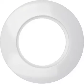 Hager WTD3100WG 1-Gang Cover Frame, 1930 Series, Glossy Polar White