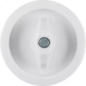 Hager WTW1000WG Centre Plate with Rotary Knob, 1930 Series, Glossy Polar White