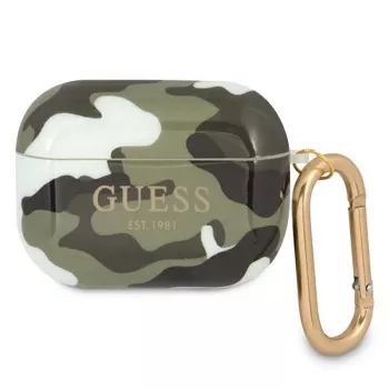 GUESS GUAPUCAMA AirPods Pro Case Green/Khaki Camo Collection