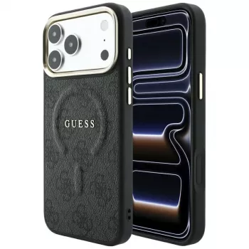 GUESS Embossed 4G Classic MagSafe Case for iPhone 17 Pro Max / 18 Pro Max - Black