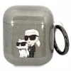 Karl Lagerfeld KLA2HNKCTGK AirPods 1/2 Case Black Glitter Karl & Choupette