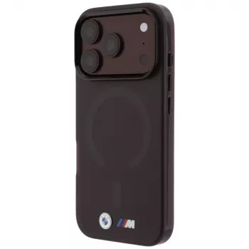 BMW M IML Frosted Metal Logo & Trims MagSafe Case for iPhone 18 Pro / 17 Pro - Burgundy