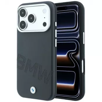 BMW Sign Inclined Deboss Letters MagSafe Case for iPhone 18 Pro Max / 17 Pro Max - Grey