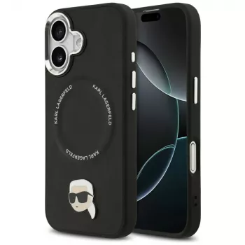 Karl Lagerfeld Karl Pin MagSafe Case for iPhone 17 - Black