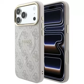 GUESS Embossed 4G Classic MagSafe Case for iPhone 17 Pro / 18 Pro - Pink