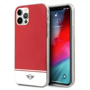 MINI MORRIS Mini MIHCP12MPCUBIRE iPhone 12/12 Pro 6.1-inch Red Hard Case Stripe Collection