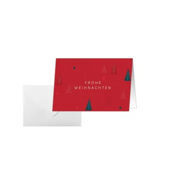 SIGEL DS636 Christmas Cards Ruby Pines DIN A6, 25-Pack with Envelopes