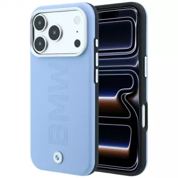 BMW Sign Centered Deboss MagSafe Case for iPhone 18 Pro / 17 Pro - Blue