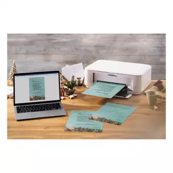 SIGEL DP642 Christmas Letter Paper, Green Christmas Motif, A4, 90 g/m2, 100 Sheets