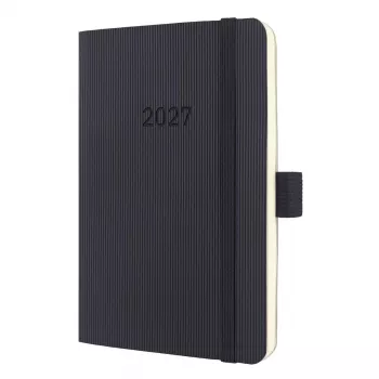 Sigel Conceptum C2723 Weekly Calendar 2027, approx. A6, Softcover, Black