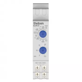 THEBEN TLZ 0.5-20 min Staircase Light Timer Switch ELPA6plus 3600W 3-/4-Wire Optimized for LED
