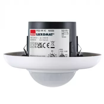 BEG LUXOMAT PD2-M-1C-UP Flush-Mounted Presence Detector with PIR, 1-Channel, White