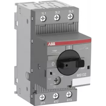 ABB MS132-2.5 Motor Protection Circuit Breaker, 3-Pole, 1.6-2.5 A, Thermal-Magnetic, 690 V AC, 100 kA