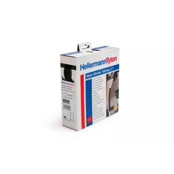 HellermannTyton HIS-PACK heat shrink tubing 2:1 19.1 mm to 9.5 mm Black 5 m