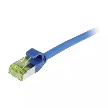 Synergy21 CAT6A S/FTP Slim Patch Cable RJ45, 500 MHz, 1 m, Blue, LSZH Superflex, AWG28