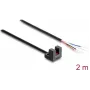Delock Fork-Type Photoelectric Sensor 5 mm L-Type with 4 Open Cable Ends PNP L/D Selectable 2 m