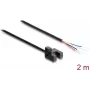 Delock Fork Photoelectric Sensor 5 mm Type R with 4 Open Cable Ends NPN L/D Selectable 2 m