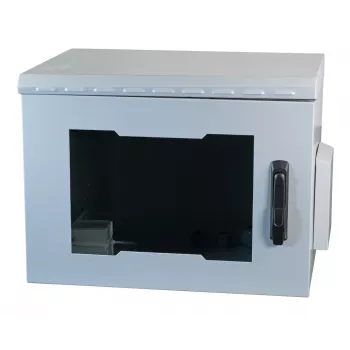 EFB Elektronik 691716IP55.2G Wall Enclosure 16U 600x600mm IP55 Glass Door Light Grey RAL7035