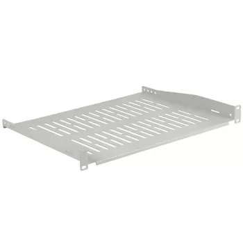 EFB Elektronik 19 inch 1U Fixed Shelf, 350 mm Deep, 10 kg Load, Light Grey RAL 7035