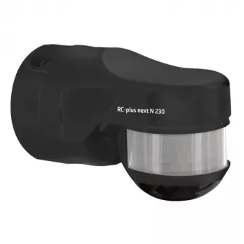 BEG RC-plus next N 230 Black Motion Sensor with 230° Detection Range and Under-Crawl Protection